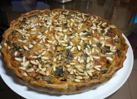 Tarte aux épinards (ou blettes) et boursin