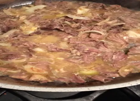 Restes de pot au feu mijoté