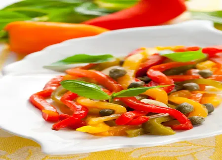 Salade de poivrons aux câpres