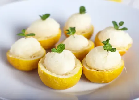 Glace au yaourt au citron