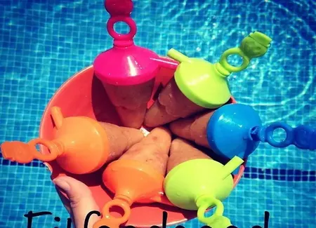 Smoothies de fruits glacés