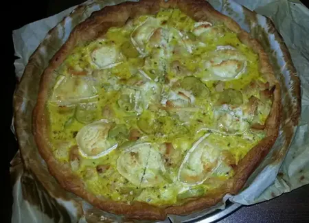 Tarte poulet courgette