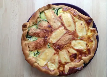 Quiche courgettes-maroilles