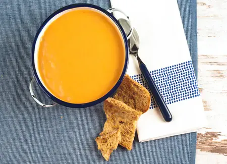 Soupe de potiron et céleri rave