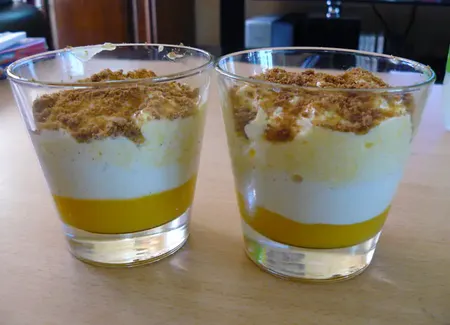 Verrine de mousse de mangue