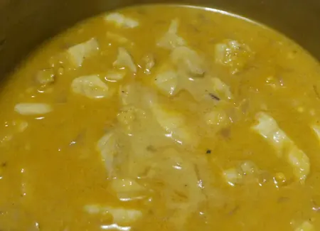 Curry de poisson et riz parfumé