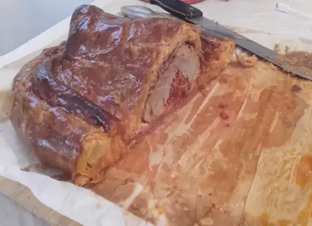 Filet mignon en croute farci au chorizo