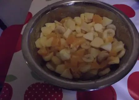 Confiture oranges, pommes, bananes et grand marnier
