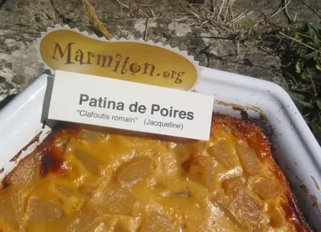 Patina de poires (recette romaine)