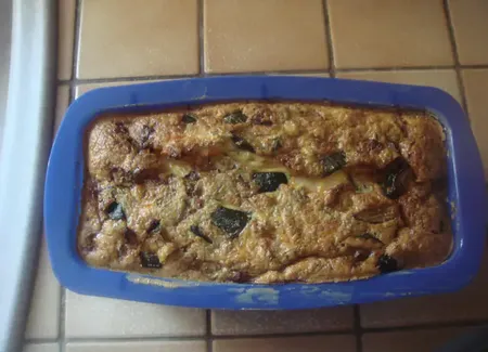 Flan de courgettes et surimi