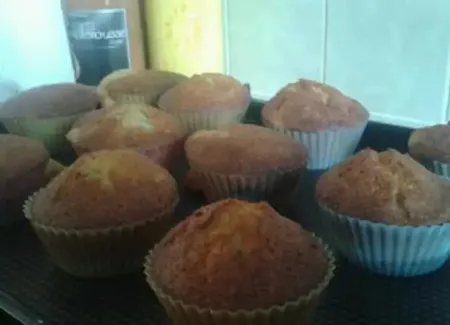 Muffins banane nutella