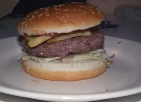 Hamburger façon libanaise (au chou blanc)
