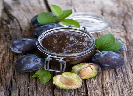 Confiture prune-pamplemousse