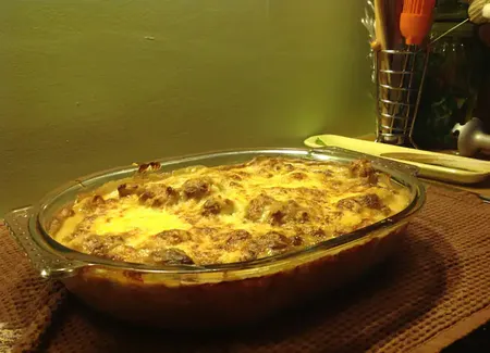 Gratin d'automne aux noix