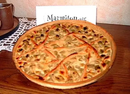 Tarte à la rhubarbe façon micheline