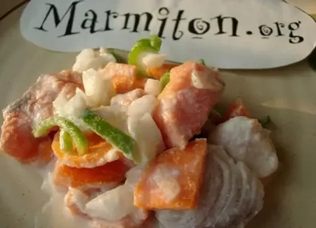 Sashimi de poisson à la tahitienne