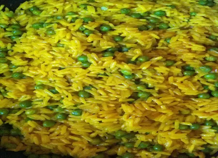 Riz pilaf petits pois