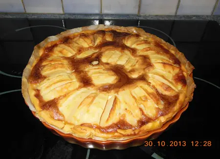 Tarte normande au miel