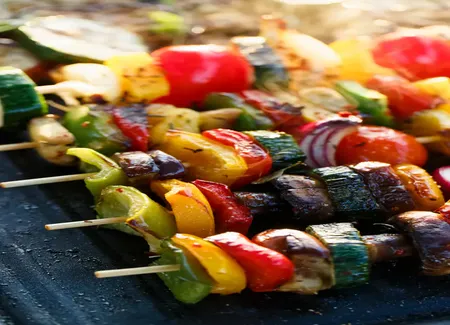 Brochettes de légumes