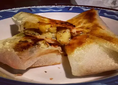 Bricks au saumon fumé et aux pommes