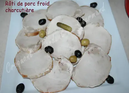 Rôti de porc froid charcutière