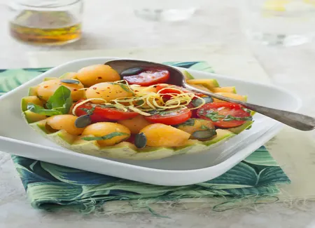 Melon en salade
