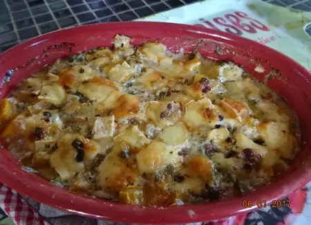 Gratin de poulet aux potimarrons