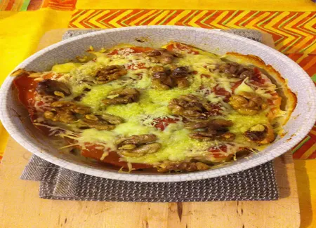 Gnocchis jambon cru crème et noix