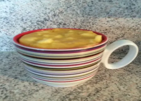 Mug cake à la pomme