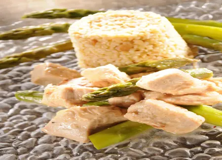 Filet de dinde aux asperges