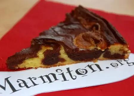 Moelleux au chocolat noir et chocolat blanc vanillée sans gluten