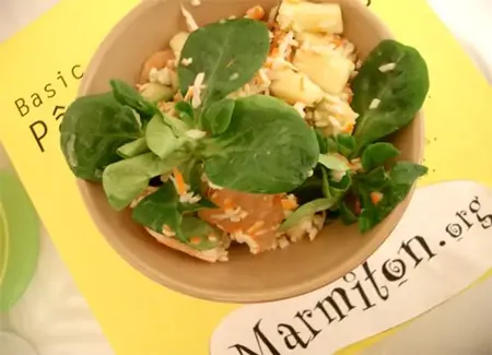 Salade exotique aux crevettes