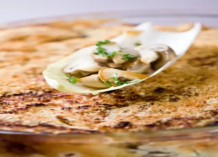 Gratin d'endives aux champignons