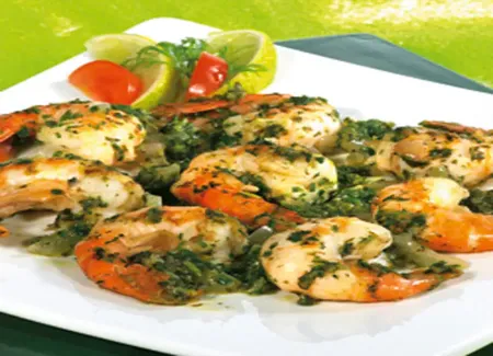 Scampis à l'ail