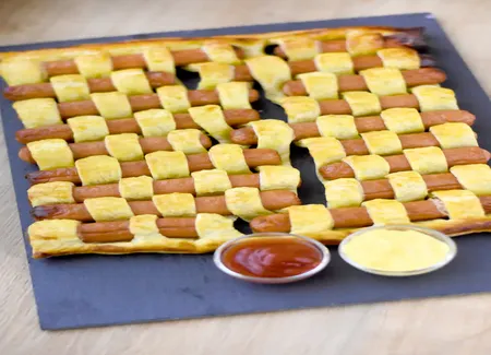 Damier feuilleté de knacki