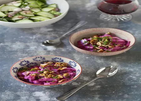 Salade de betteraves aux noix (grèce)
