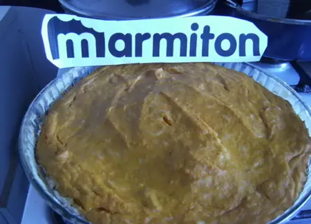 Tarte au potiron gratinée