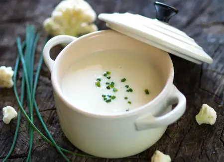 Potage au chou-fleur