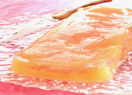 Terrine de mangue et pamplemousse rose