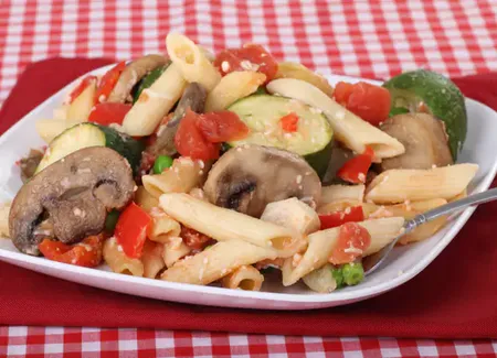 Penne aux pleurotes et à la courgette