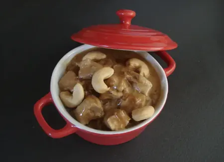 Emincé de veau à la noix de cajou