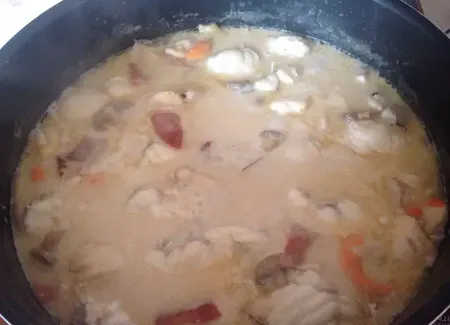 Blanquette de lotte et saint jacques