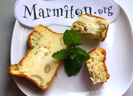 Cake à la feta et à la menthe