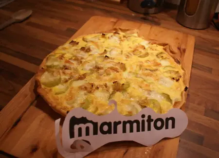 Tarte aux courgettes et au cantal