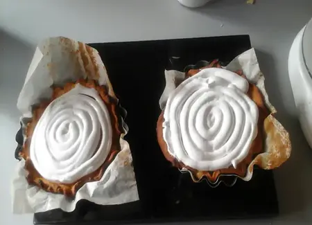 Tarte meringuée au pamplemousse
