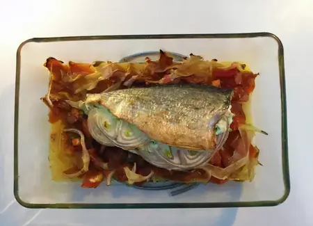 Daurade royale fourrée au fromage frais