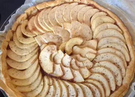 Tarte aux figues pommes et cannelle