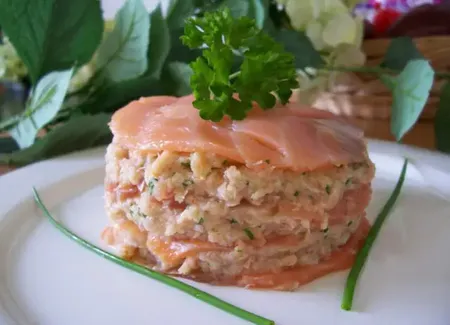 Millefeuilles de saumon