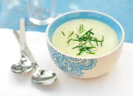 Crème de courgettes au lait de coco