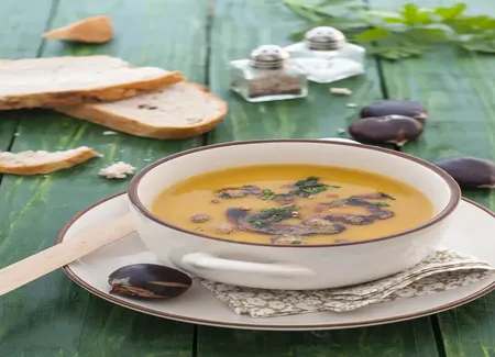 Crème de châtaignes au fenouil